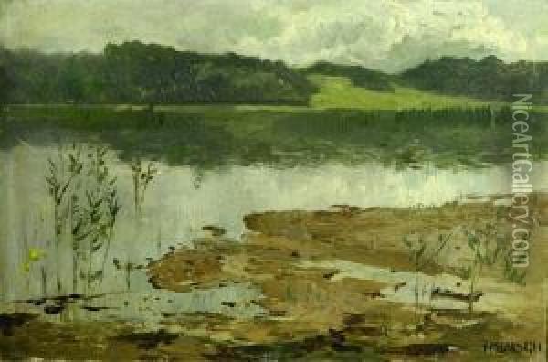 Seelandschaft. Oil Painting - Hermann Baisch