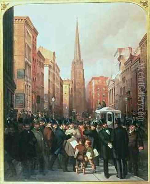 Wall Street Oil Painting - J.H. and Rosenburg, C. Cafferty