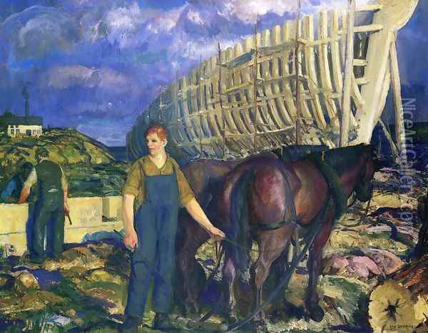 The Teamster2 Oil Painting - George Wesley Bellows