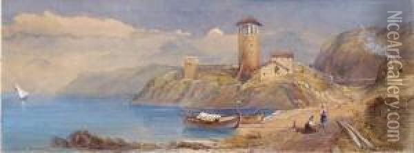 Veduta Di Marsala Oil Painting - Edward M. Richardson