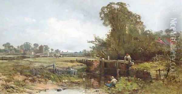 The lock Oil Painting - Charles Branwhite