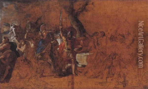 Scene De L'histoire Romaine Oil Painting - Francois Pascal Simon Gerard