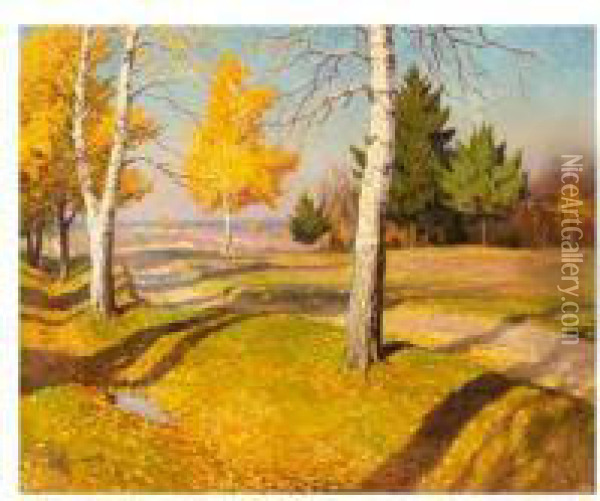Indian Summer Oil Painting - Mikhail Markianovich Germanshev