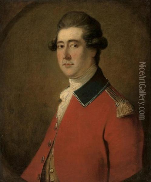 Portrait Of An Officer Oil Painting - Thomas Gainsborough