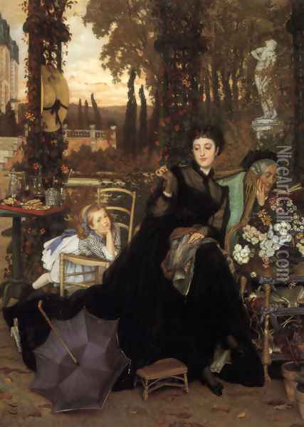 A Widow Oil Painting - James Jacques Joseph Tissot