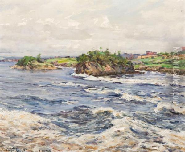 Reversing Falls, St. John, N.b. Oil Painting - Louis Aston Knight