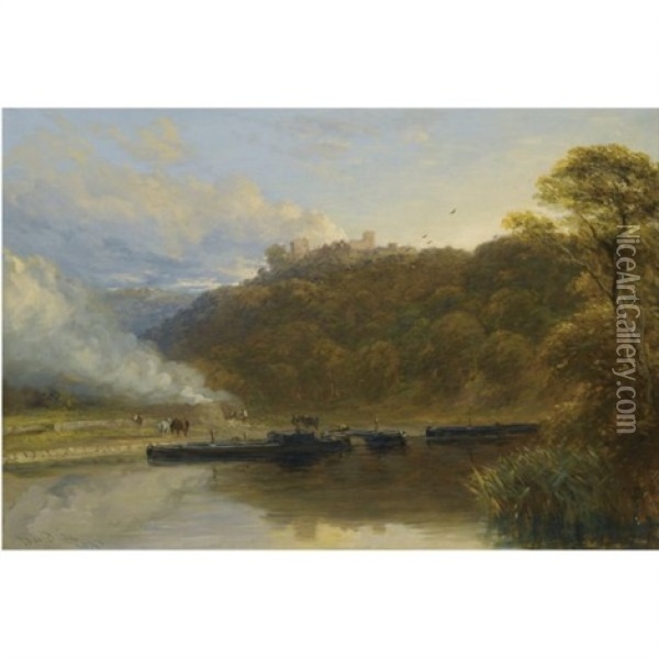 Dudley Castle, Warwickshire Oil Painting - David Cox the Elder
