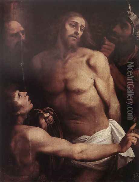 The Mocking of Christ c. 1598 Oil Painting - Giuseppe Cesari
