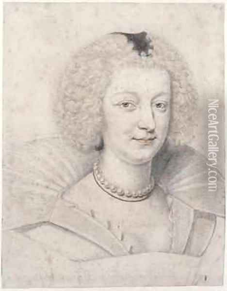 Portrait of Mademoiselle de Guise 1615-88 Oil Painting - Daniel Dumonstier