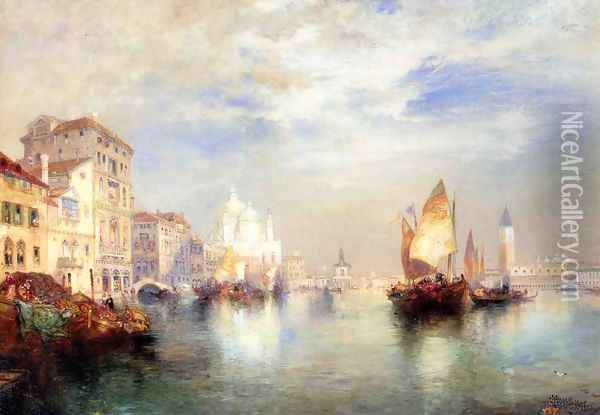 Venice Oil Painting - Thomas Moran