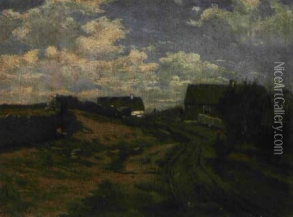 Landschaft In Schweden Oil Painting - Hans Schleich