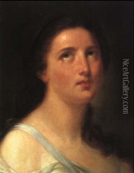 Frauenportrat Oil Painting - Jean Baptiste Greuze