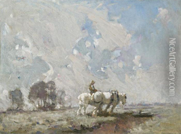 Bringing The Team Home Oil Painting - William Beckwith Mcinnes