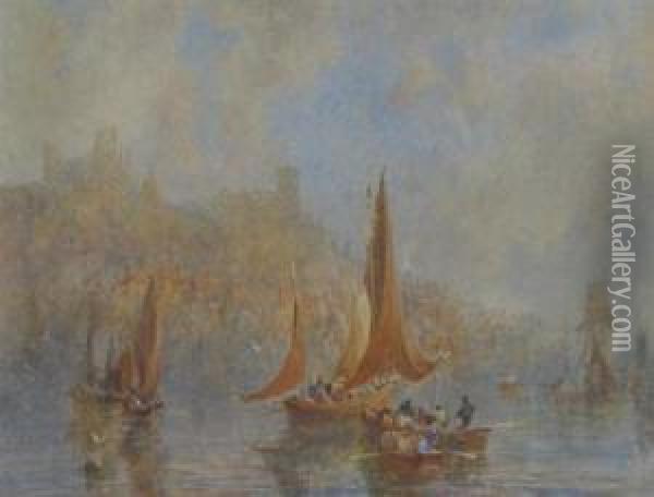 Boats Oil Painting - Elisha Kent Kane Wetherill