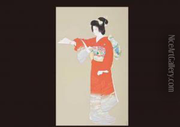 Introductory Dance Oil Painting - Uemura Shoen