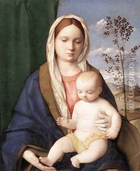 Madonna and Child c. 1510 Oil Painting - Giovanni Bellini
