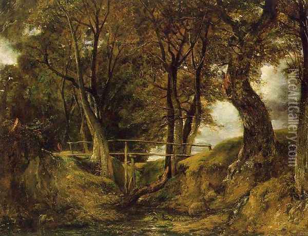 Helmingham Dell Oil Painting - John Constable