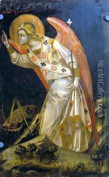 The Archangel Gabriel Oil Painting - Ridolfo di Arpo Guariento