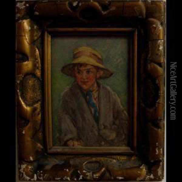 Young Boy Oil Painting - Georges Chavignaud