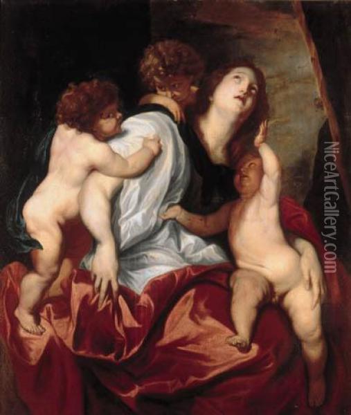 Charity Oil Painting - Sir Anthony Van Dyck