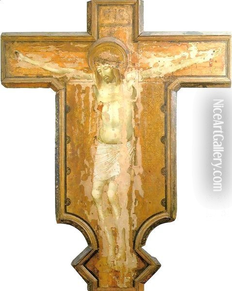 Crucifix Oil Painting - Ambrogio Lorenzetti