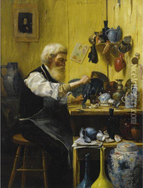 The Restorer Oil Painting - William Verplanck Birney