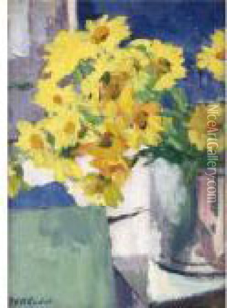 Corn Marigolds Oil Painting - Francis Campbell Boileau Cadell