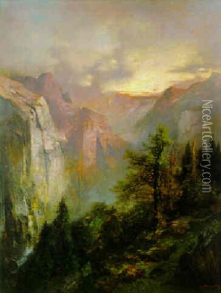 Martal Am Bergsee, Oberhalb Des Pragersee In Tirol Oil Painting - Adolf Obermuellner