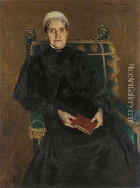 Portrait Of Mrs. George B. Ely Oil Painting - William Merritt Chase