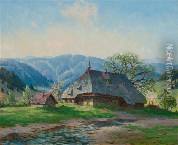Bei Viertaler, Feldberg Oil Painting - Karl Hauptmann