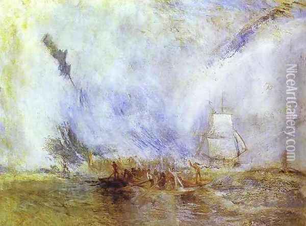 Whalers Oil Painting - Joseph Mallord William Turner