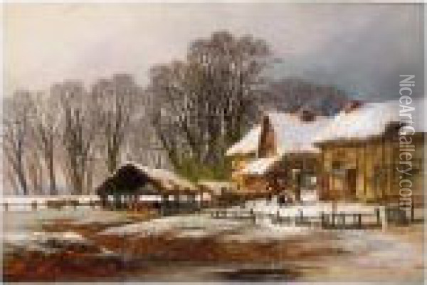Whitnash, Warwickshire Oil Painting - William Pitt