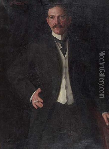 Portrait Of Mr. Richard Howe>. Oil Painting - Anders Zorn
