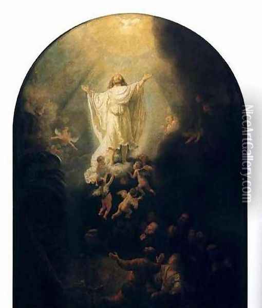 L'Ascension,munich 1636 Oil Painting - Rembrandt Van Rijn