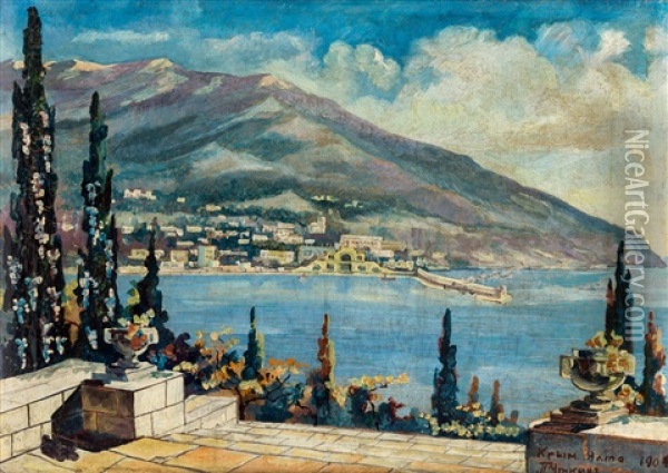 Yalta, Crimea Oil Painting - Petr Savvich Utkin