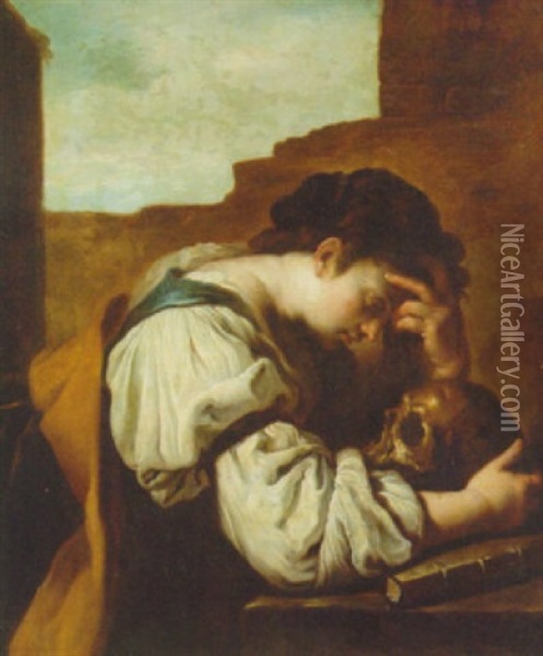 The Penitent Magdalen Oil Painting - Domenico Feti