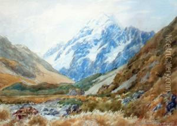 Mt Cook Oil Painting - Charles Henry Howorth