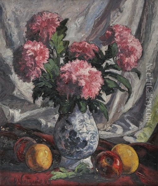 Flowers Oil Painting - Paul Nietsche