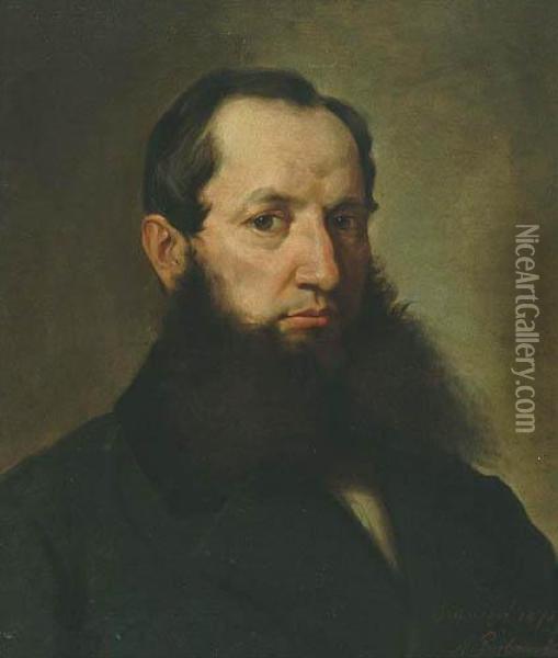 Portret Mezczyzny Oil Painting - Andrzej Grabowski