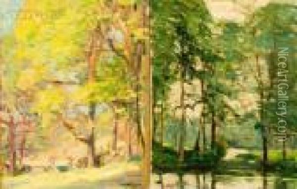 Spring Landscapes Oil Painting - Robert Henry Logan