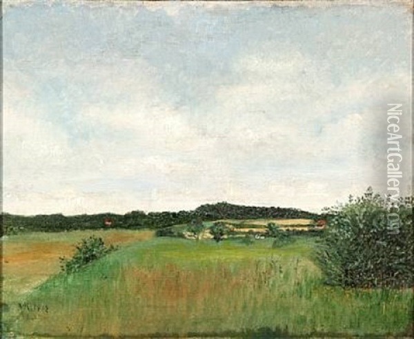Danish Landscape Oil Painting - Vilhelm Peter Karl Kyhn
