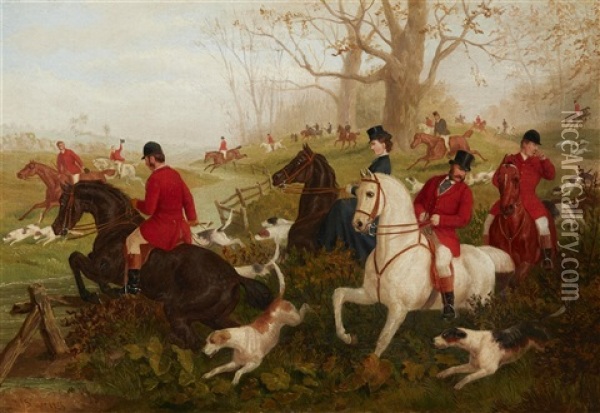 The Hunting Party Oil Painting - William Joseph Shayer
