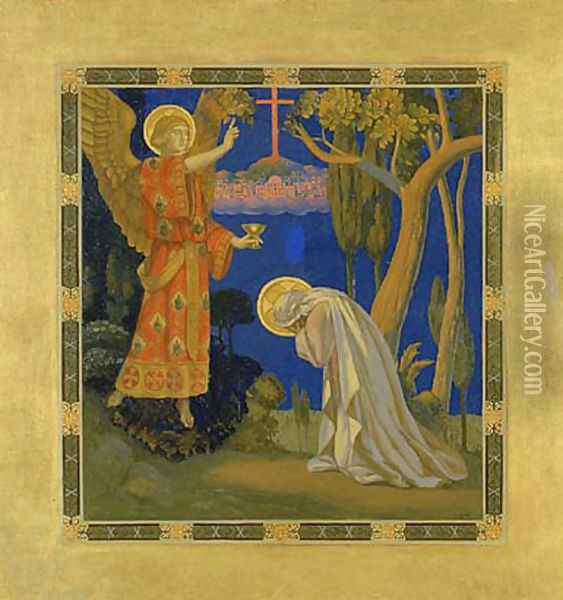 Gethsemane Oil Painting - Henry Siddons Mowbray