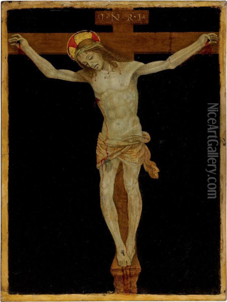Christ On The Cross Oil Painting - Filippino Lippi