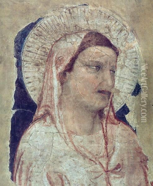 Virgin Mourning Oil Painting - Giotto Di Bondone
