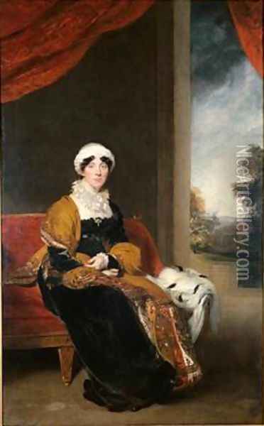 Portrait of Eleanor Lady Wigram Oil Painting - Sir Thomas Lawrence