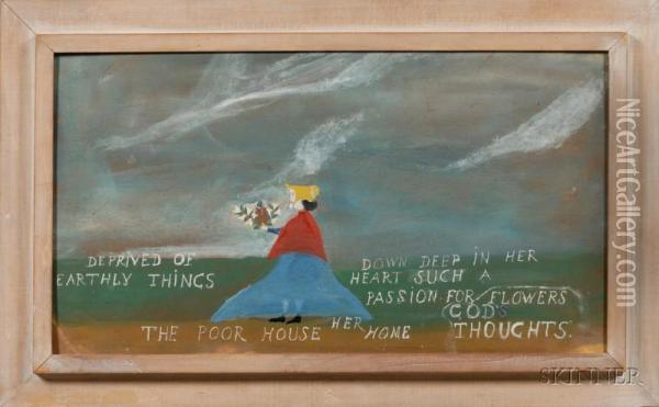 The Poor House Her Home. Oil Painting - John Orne Johnson Frost