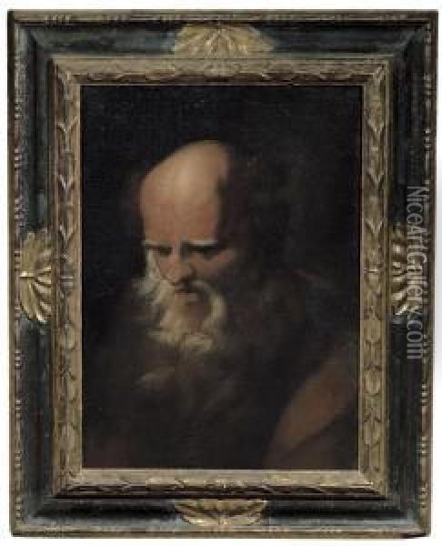 Testa Di Santo Oil Painting - Pietro Della Vecchio