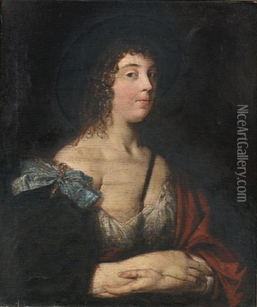 Portrait Of A Lady As A Shepherdess Oil Painting - Jacob Huysmans