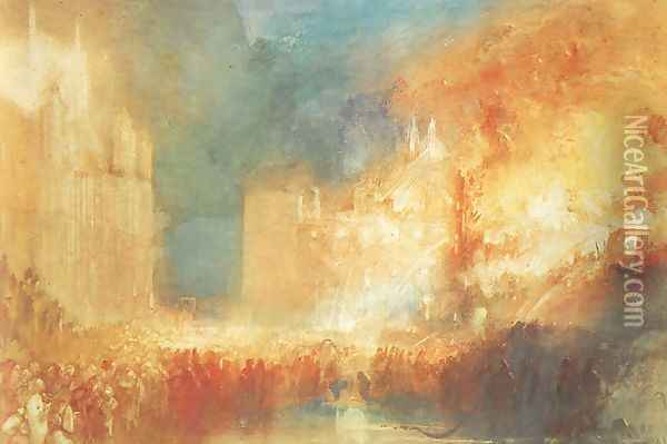 Burning of the Houses of Parliament Oil Painting - Joseph Mallord William Turner